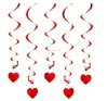 Love Heart Hanging Swirl Romantic Valentine Hearts Ornaments For Home Wedding Party Decoration