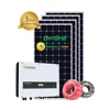 Grid Tie Home Solar Energy Systems 5000w Single Phase 5kw 10kw 20kw Solar Panel System Price