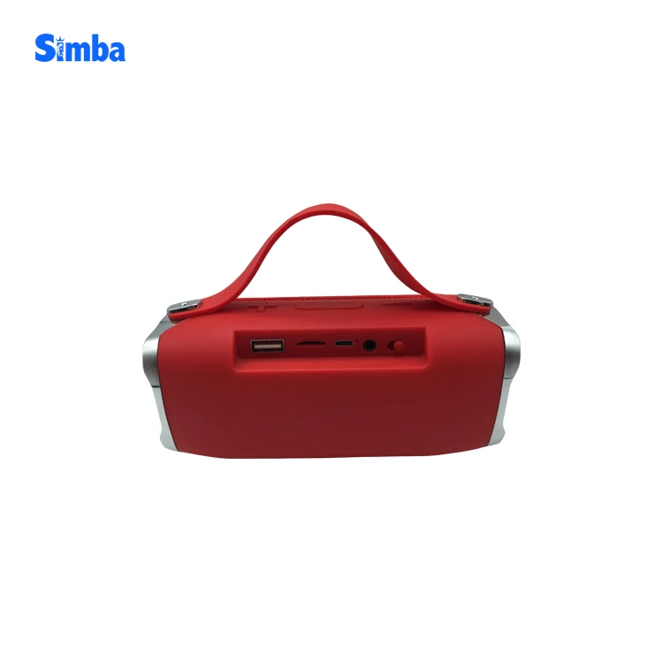 

Red Portable Wireless Speaker Mini Wireless BlueTeeth Speaker Unique Design With Amazing Sound