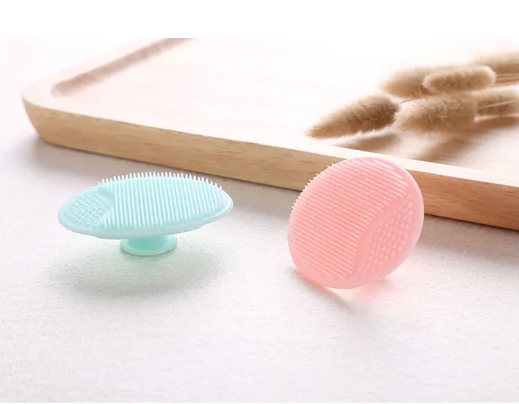 Manufacturer pink face cleaner silicone facial cleansing brush