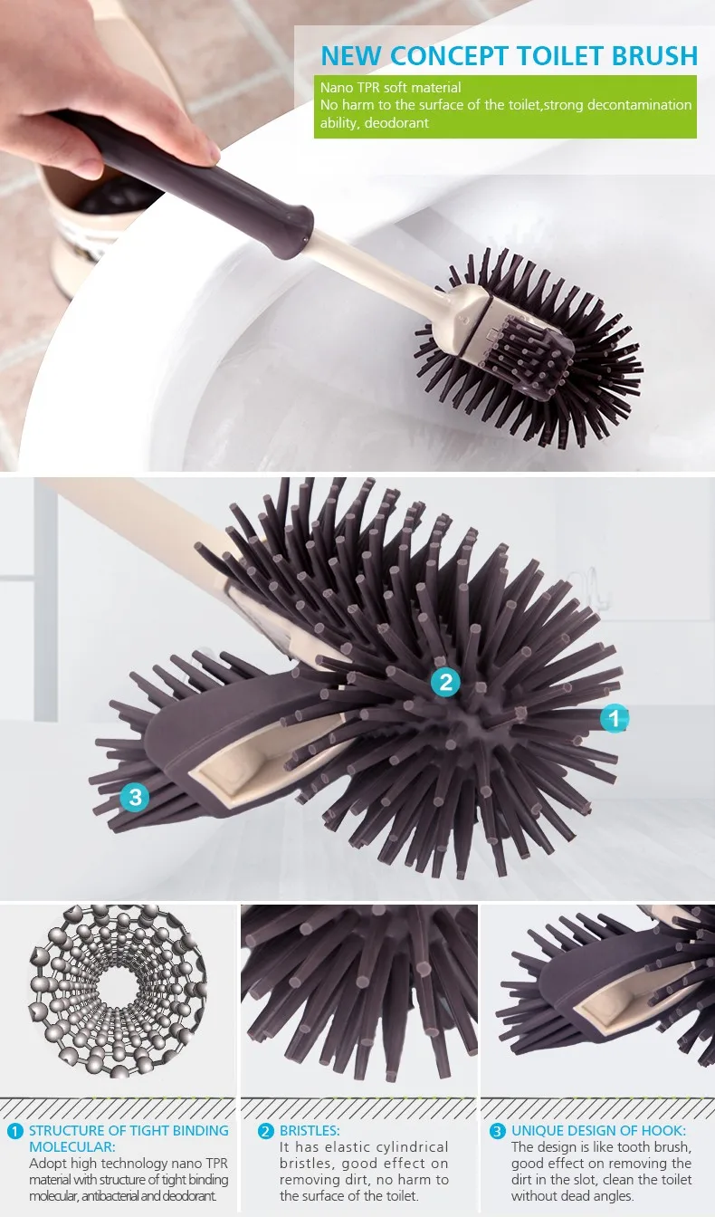 Modern Brown Easy To Clean Eco Tpr Toilet Brush Buy Toilet Brush,Eco