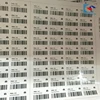 Customized adhesive labels for printed barcode or numbers