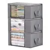 Foldable Storage Zipper Bag Large Durable Closet Storage Boxes-3 set