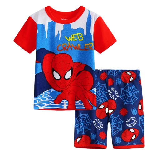 

Children Pajamas Summer Short-sleeve shirt + shorts sports set Kids Pyjamas Boys Pajamas Baby Sleepers Sleepwear