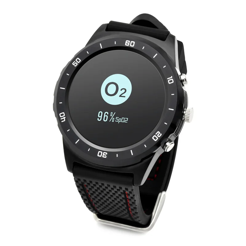 

HRV Heart Rate Blood Oxygen Alarm Health Care Fitness Bracelet Smart Watch, Black