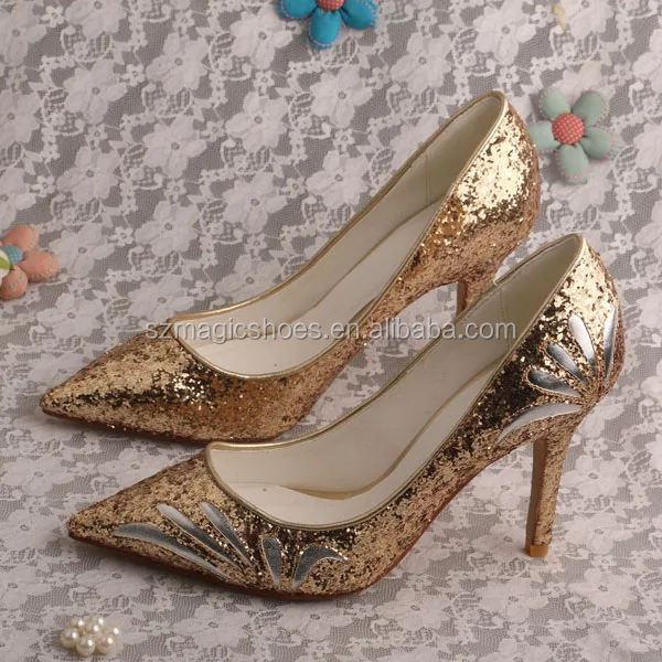 

Fashion Brand Women Shoes Gold