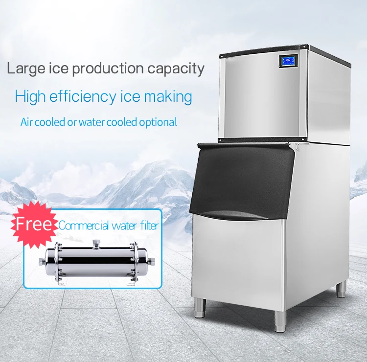 300kg/day Commercial Ice Pop Making Machine Icecube Maker For Business