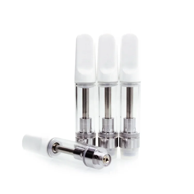 

Top Filling 510 Thread Glass Ceramic cbd oil vape cartridge, Black;white;flat clear;round clear