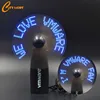 Best Selling LED Message Mini Fan USB Programmable LED Flashing mini battery fan