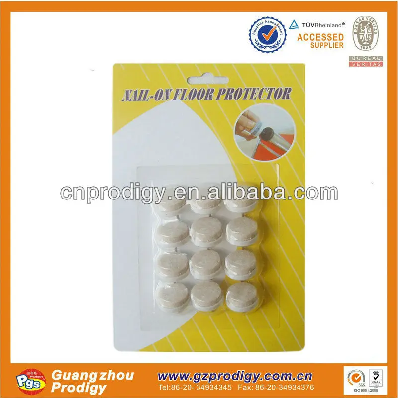Chair Leg Nail Cover/felt With Nail Floor Protector/nail On Felt Pad Buy Nail On Felt Pad,Felt