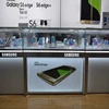 digital products showcase mobile phone table camera cellphone accessories cabinet suitable for Sumsung Huawei phone shop display