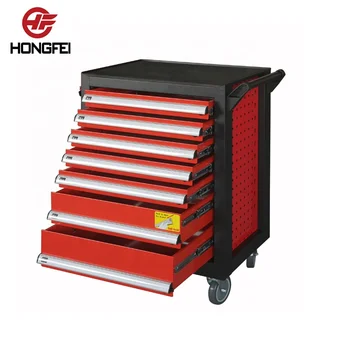 7 Drawers Tool Storage Roller Hairdresser Tool Box With Wheels