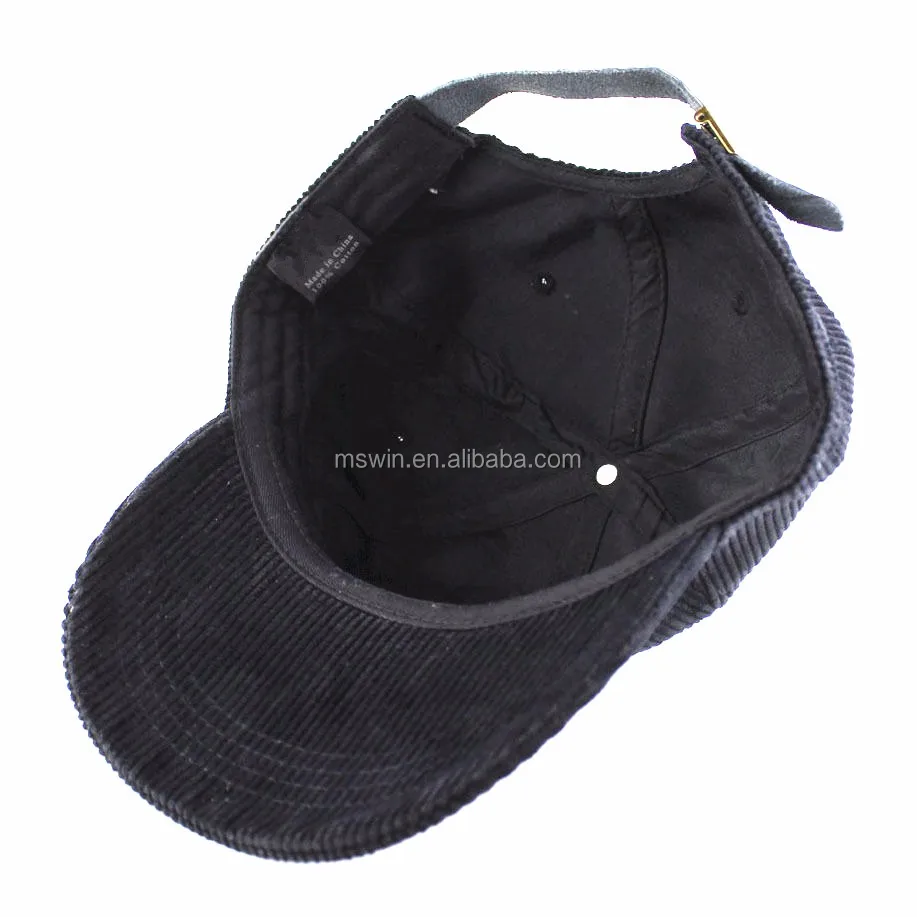 Wholesale Black Low Profile Custom Embroidery Blank Unstructured