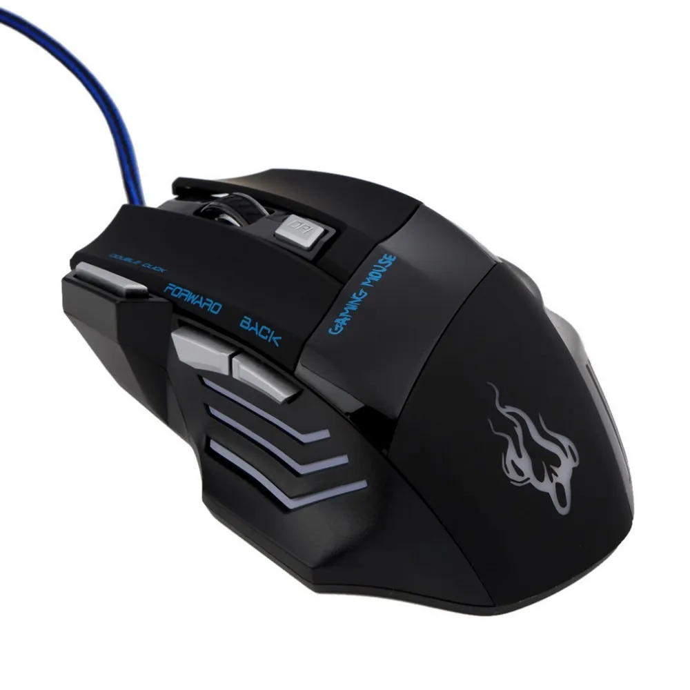 

5500 DPI 7 Buttons LED USB Optical Wired Gaming Mouse For Pro Gamer