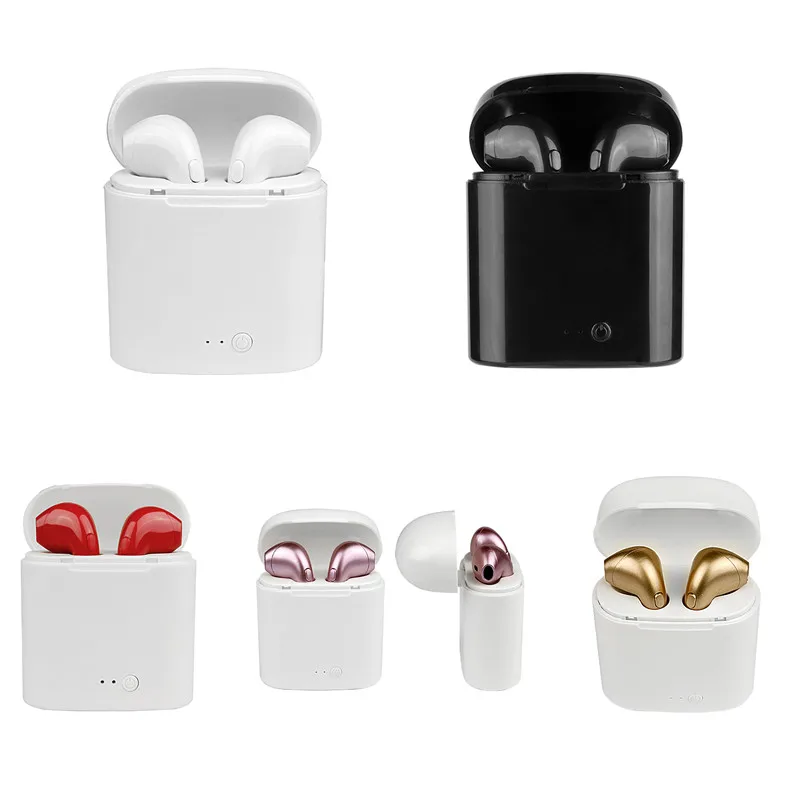 

i7s TWS Twins Wireless Earbuds double earphones Bluetooth V4.2 Stereo Headset earphone with charging box