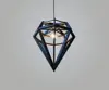 Fashion Iron bar dining room bedroom track lamp modern bedroom wooden living room pendant lamp creative single head line lamp