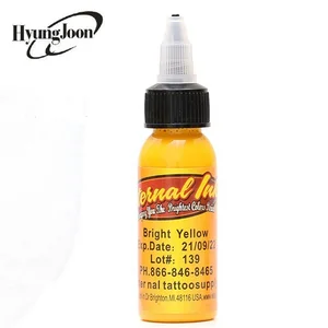 30ml/bottle  Hot Sale Pigment   Bright Yellow Best  tattoo ink brands