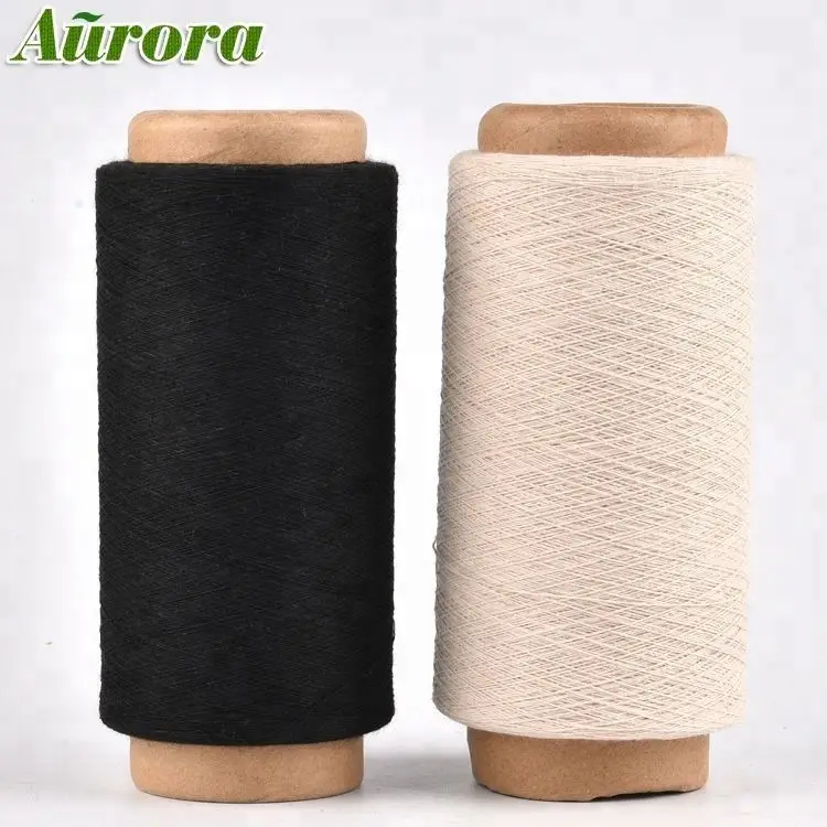 
Recycled polyester cotton thread raw white recycle yarn 45s regeneration of cotton and polyester 