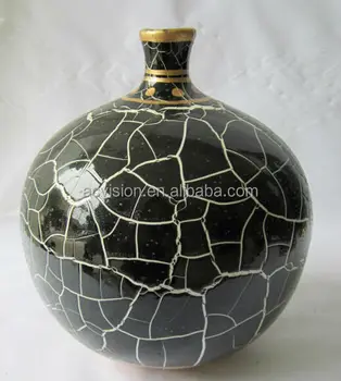 Black And White Pottery Vases Porcelain Vase Decorative Silver