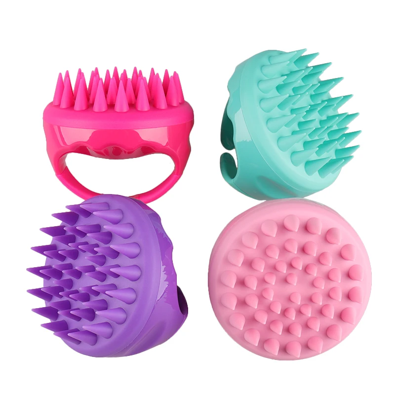 Extra Soft Tooth Hair Brush Durable Scalp Massager Silicone Shampoo ...