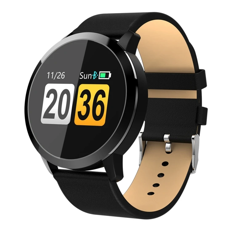 

2018 New Oukitel leather strap android smart watch drop shipping Waterproof black watch phone for android and ios smartphones, N/a