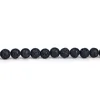 Fashion wholesale natural black lava stone beads loose gemstone for DIY jewelry necklace bracelet making