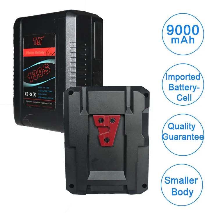 Rechargeable 130wh Lithium Ion V Mount Lock Battery for Camera