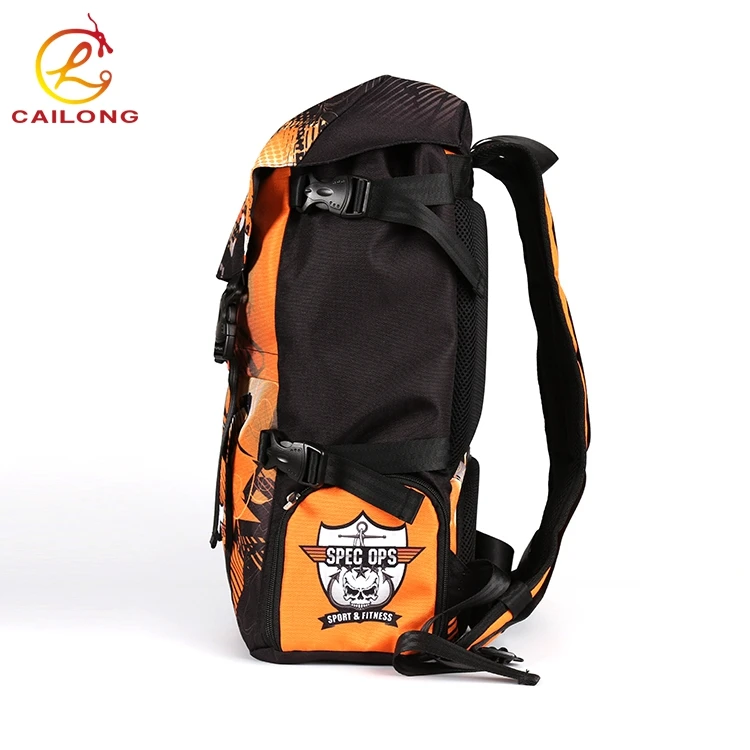 Outdoor camping travel custom pattern polyester lightweight hiking backpack