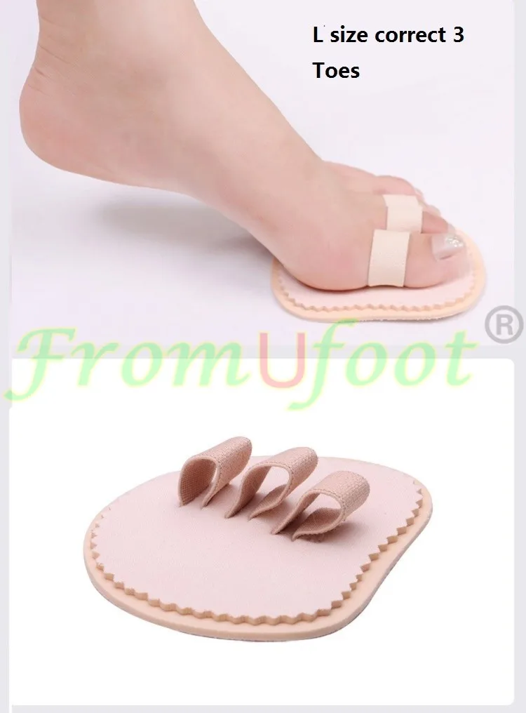 Zrwa20 Elastic Hammer Toe Straightener Heel Shoe Inserts Toe Pad For