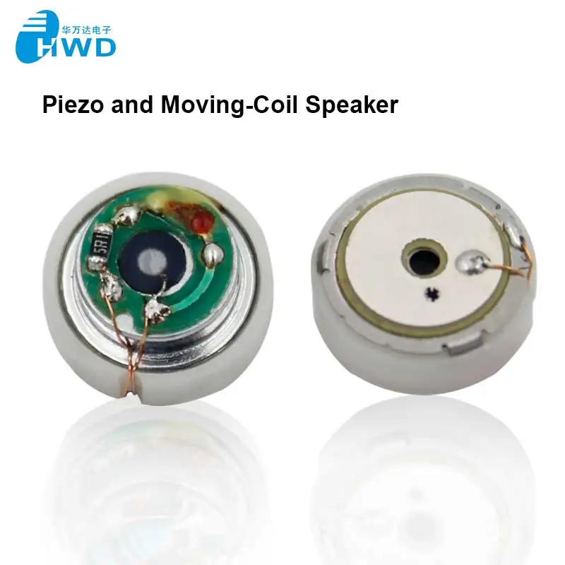 

10mm Piezo and Moving-Coil earphone speaker driver unit 3mw 16ohm mylar speaker for earphone