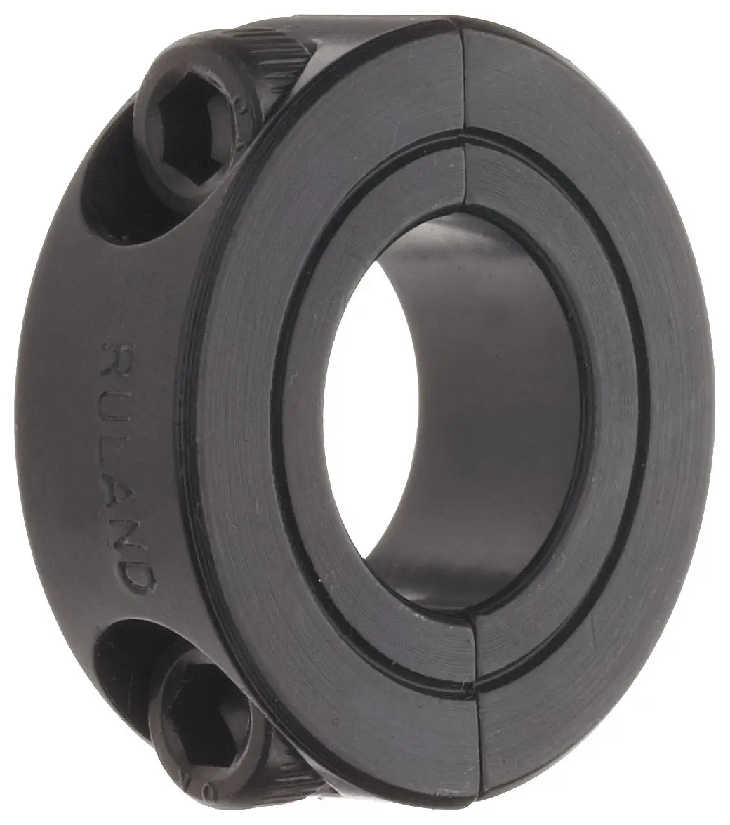 Shaft Collar, Plated Steel, One Piece, Set Screw Style, 2" ID 3" OD 7/8" Wide Set Screw Each: Setscrew Shaft Collars