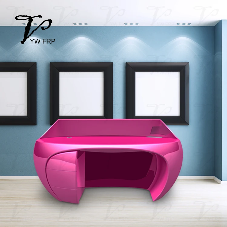 Colorful Counter Modern Reception Desk Salon Reception Desk Free