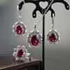 Fashion Flower Bud Design 925 Sterling Silver Set