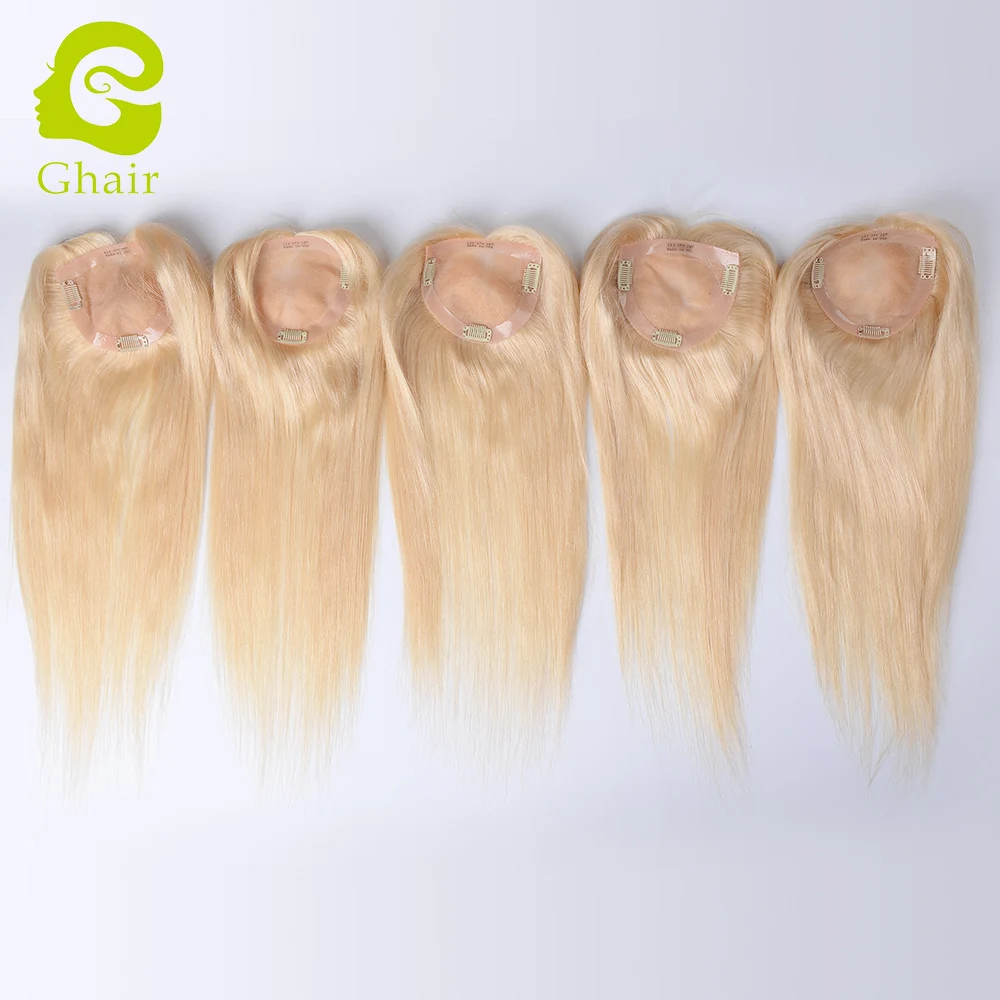 

Blonde human hair toupee for women 613 hairpiece