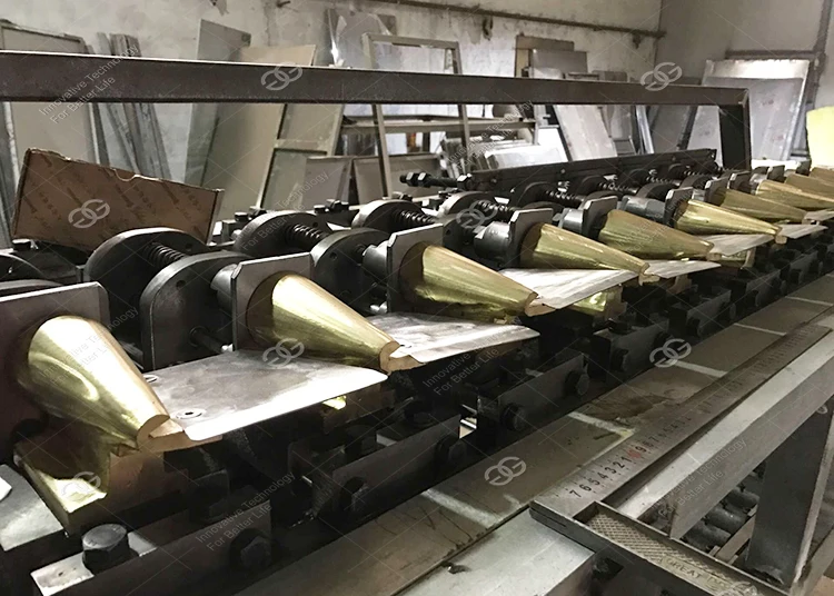 Large Capacity Automatic Making Rolled Sugar Icecream Gelato Cone Production Line Commercial Ice Cream Cone Machine For Sale