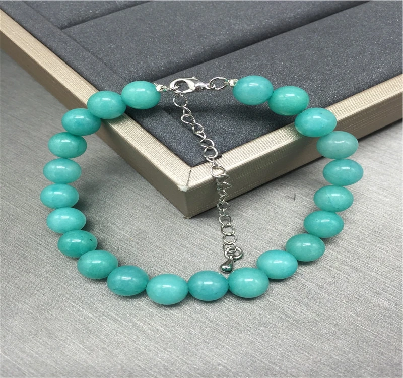 

2019 hot sale fashionable cheap malaysian jade bead bracelet, Blue pink