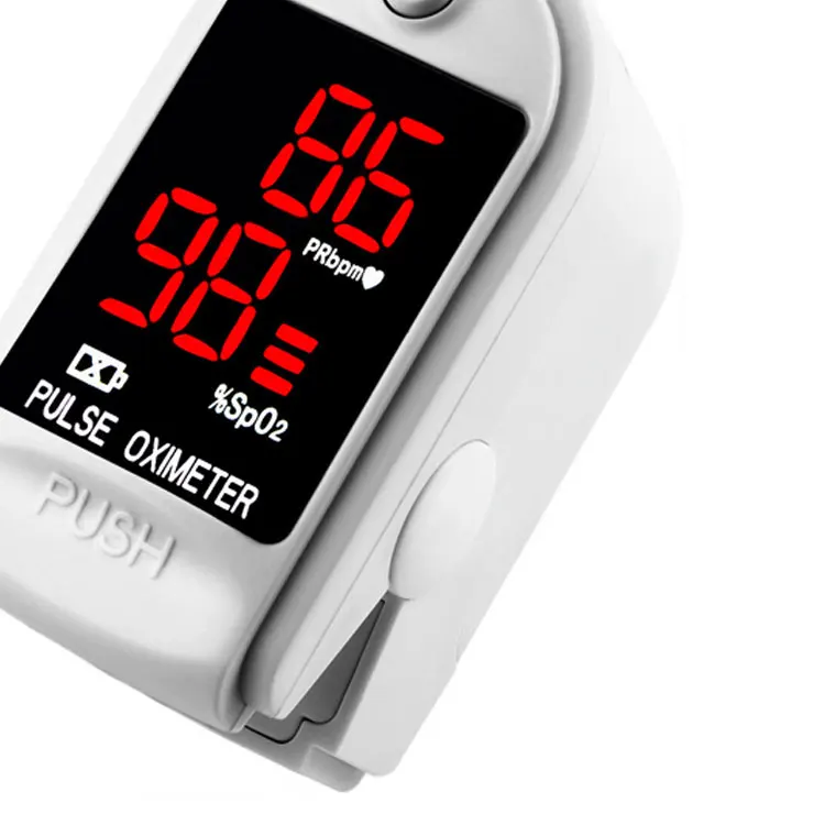 
White Pulse Oximeter Fingertip CMS50DL Blood Oxygen SpO2 Monitor 