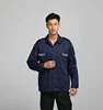 Uniform work shirt with embroidery patches