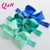 wholesale custom cute solid & mix stocked printed grosgrain ribbon pattern hair bands for girls
