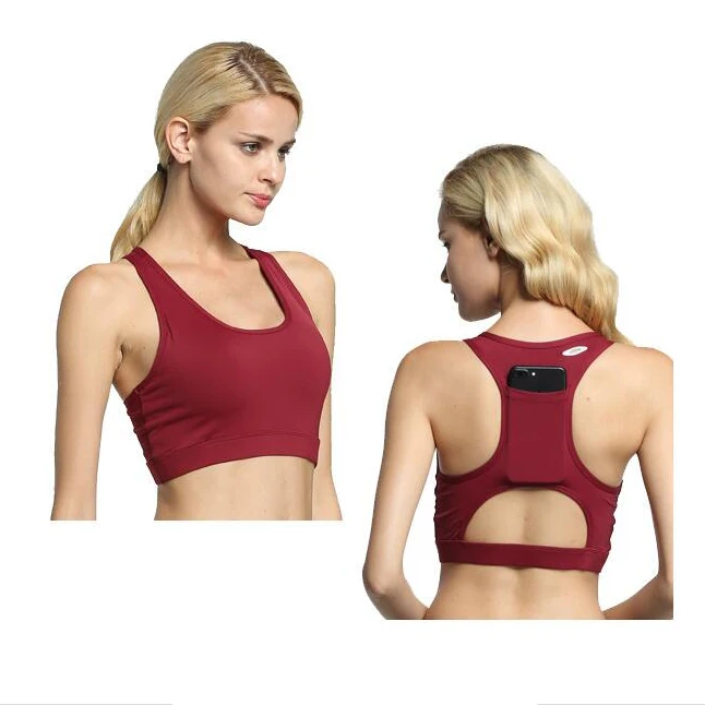 

China Supplier sports bra with phone pocket WX2150