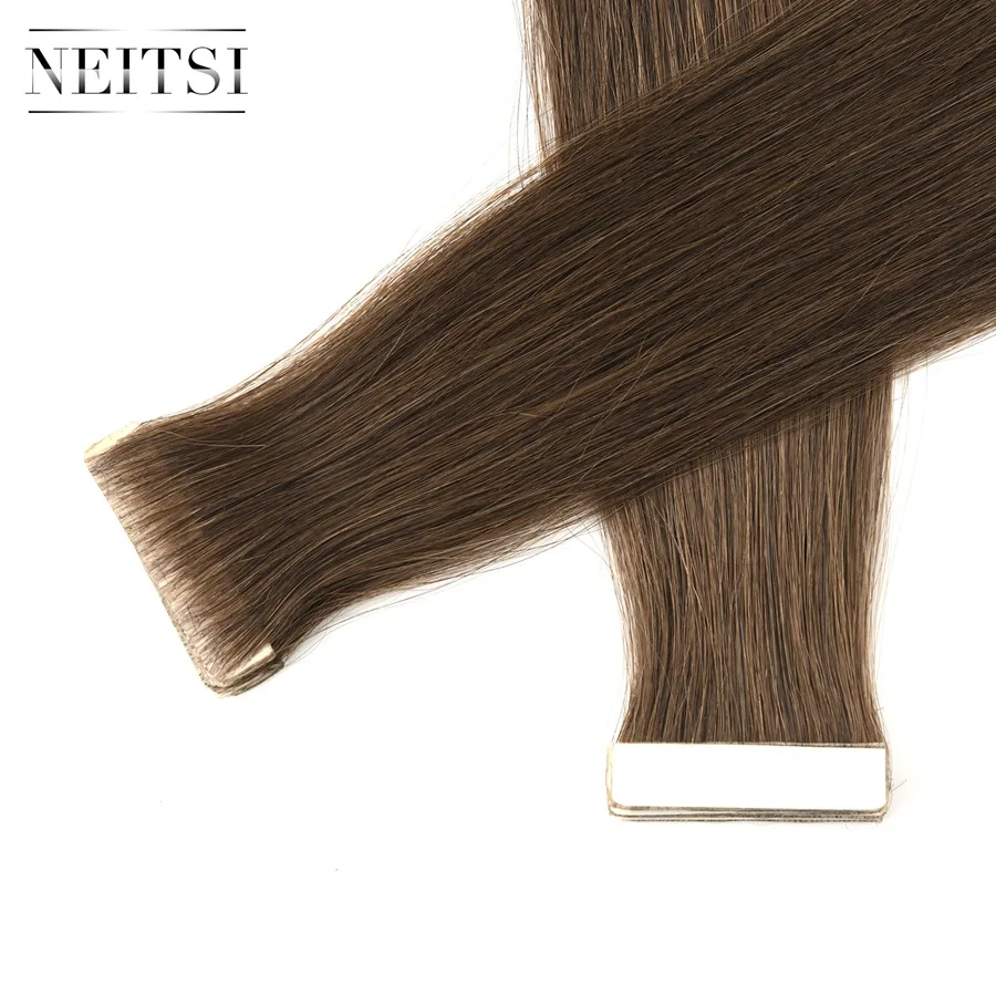 

Neitsi double side adhesive tape for hair extension PU Skin Tape in Remy Hair European Hair Tape 6#