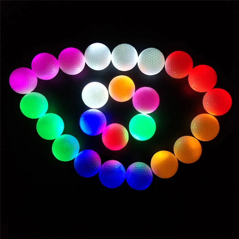 Wholesale Green Luminous Fluorescent Golf Ball For Dark Night Play A115