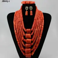 

Luxury indian women jewelry set sterling silver with coral jewellery red designs necklace