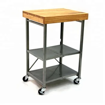 Small Wooden Trolley Stainless Steel Mobile Storage Kitchen Cart Small Wooden Trolley Stainless Steel Mobile Storage Kitchen Cart