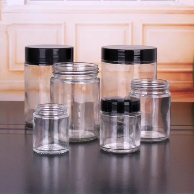 16oz 8oz 4oz Glass Jars With Caps - Buy Mason Glass Jar,Glass Jar,Cheap Glass Jars Product on ...