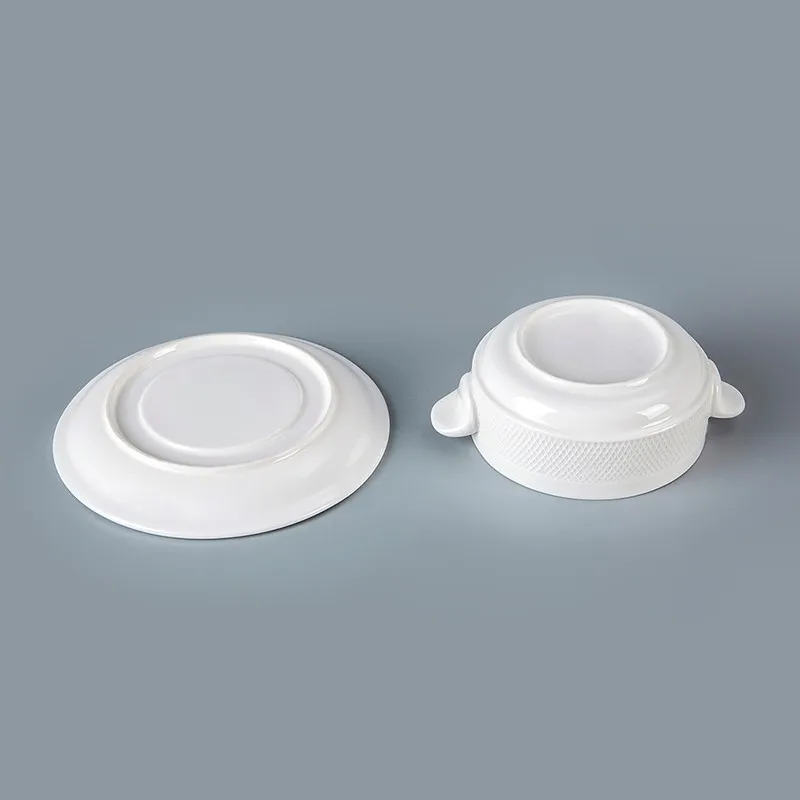 product-Two Eight-cheap ceramic nest soup bowls nest restaurant used with handle-img-1