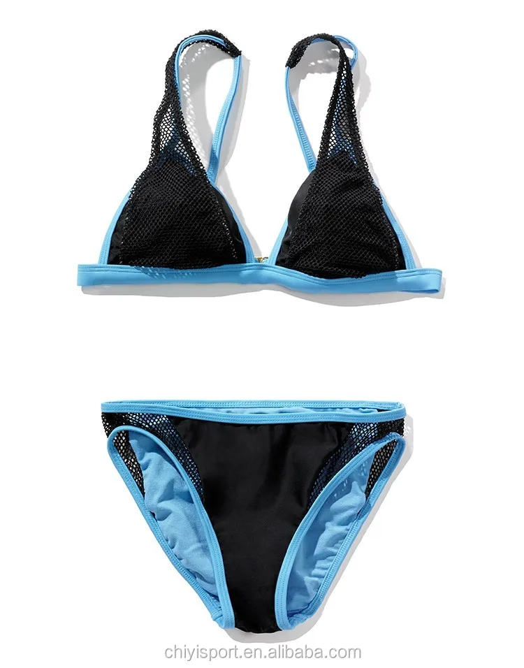 Mesh Inserts Beachwear For Women Sexy Banded Bikinis Swimwear Buy