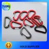 China cheap mini carabiner clip,colorful flat carabiner clip,shaped aluminum carabiner clip