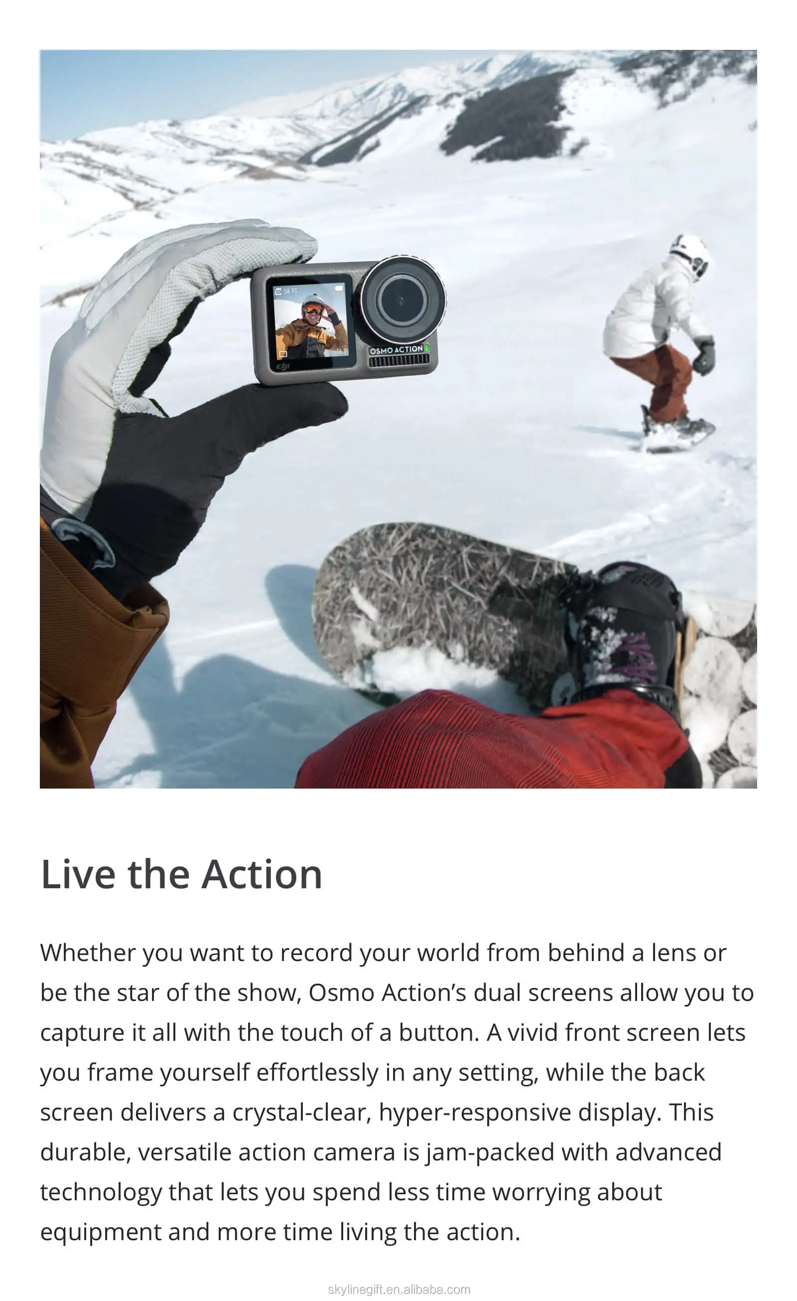 大疆osmo action 双屏防水相机 4k hdr 相机