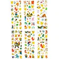 60 Sheets lot Pokemon Pikachu Cartoon Stickers 6 Styles 3D Puffy Anime Stickers Toys Gift for